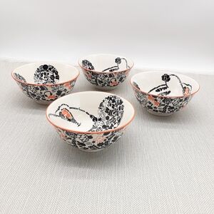 Disney Mickey Head 6 Inch Tidbit Bowl Cereal Soup Multicolor Black White Orange